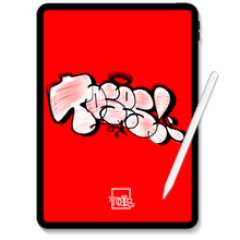 Load image into Gallery viewer, Graffiti Real Cap Brushes for Procreate 2.0