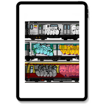Load image into Gallery viewer, Traintemplates for Procreate and Photoshop