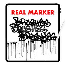 Load image into Gallery viewer, Graffiti Marker Brushes for Procreate