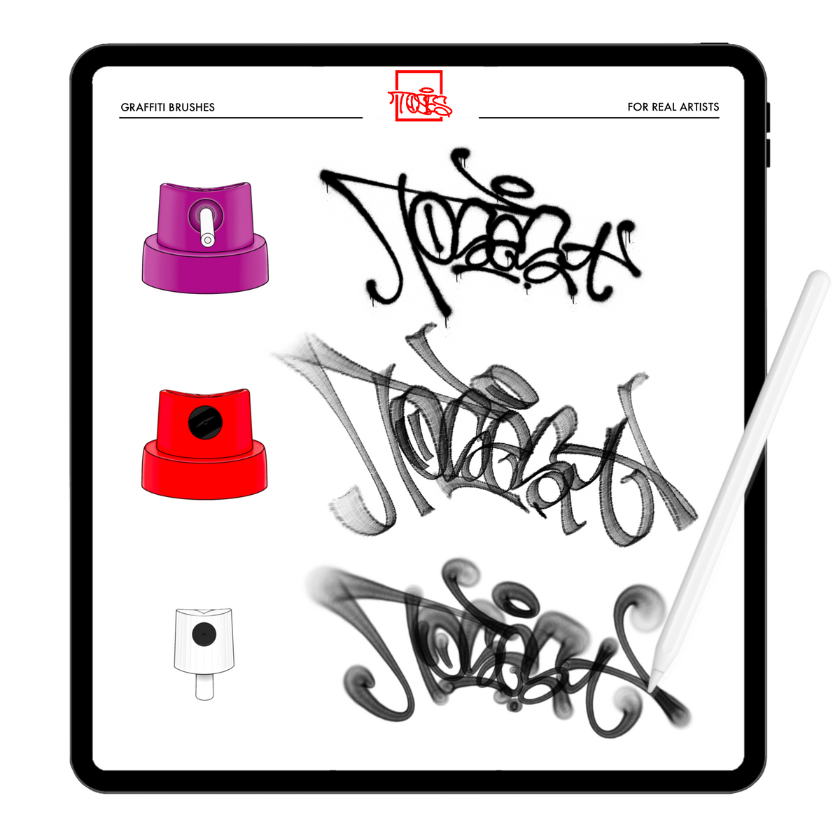 Real Graffiti Bundle - Spray Can & Marker Brushes