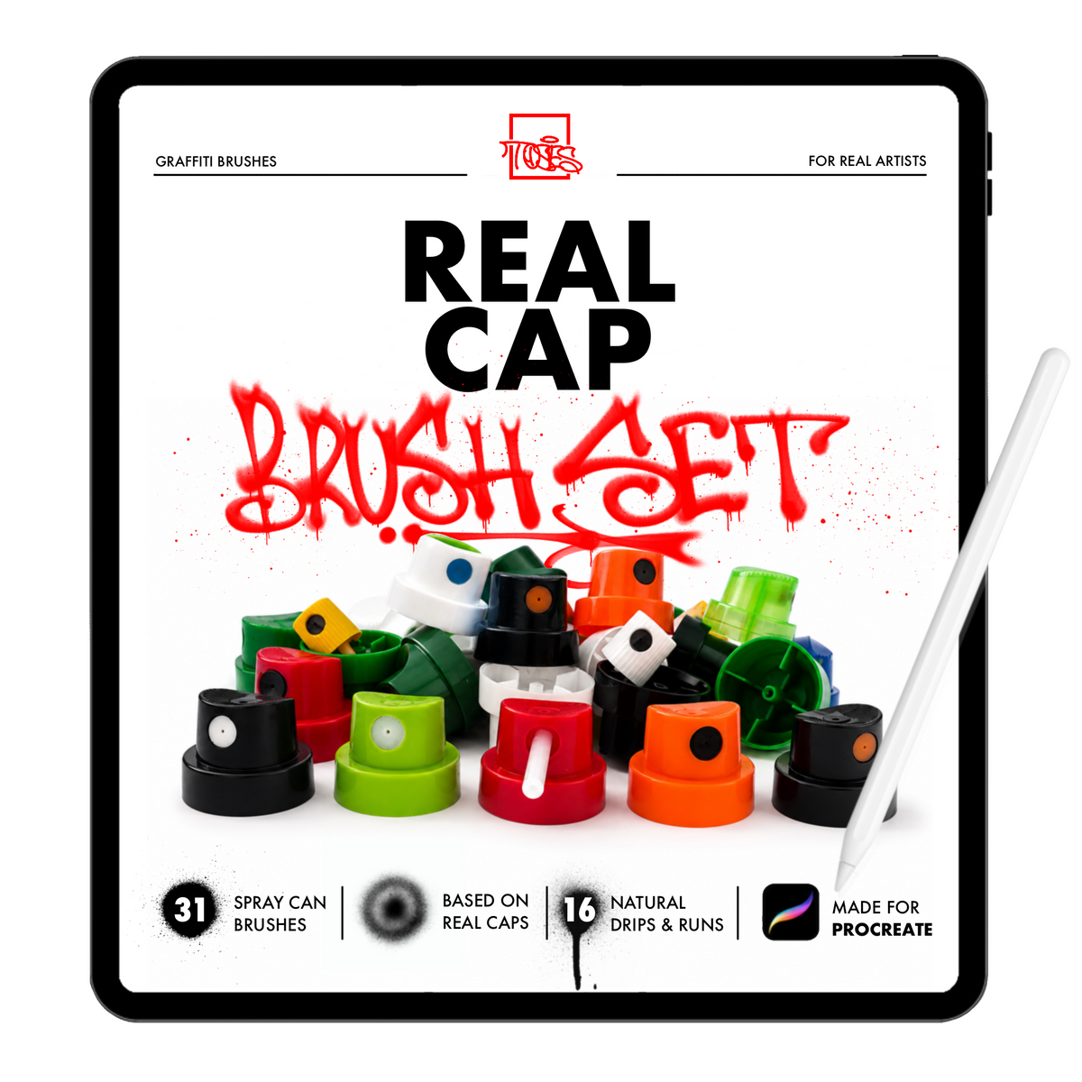 Real Graffiti Bundle - Spray Can & Marker Brushes