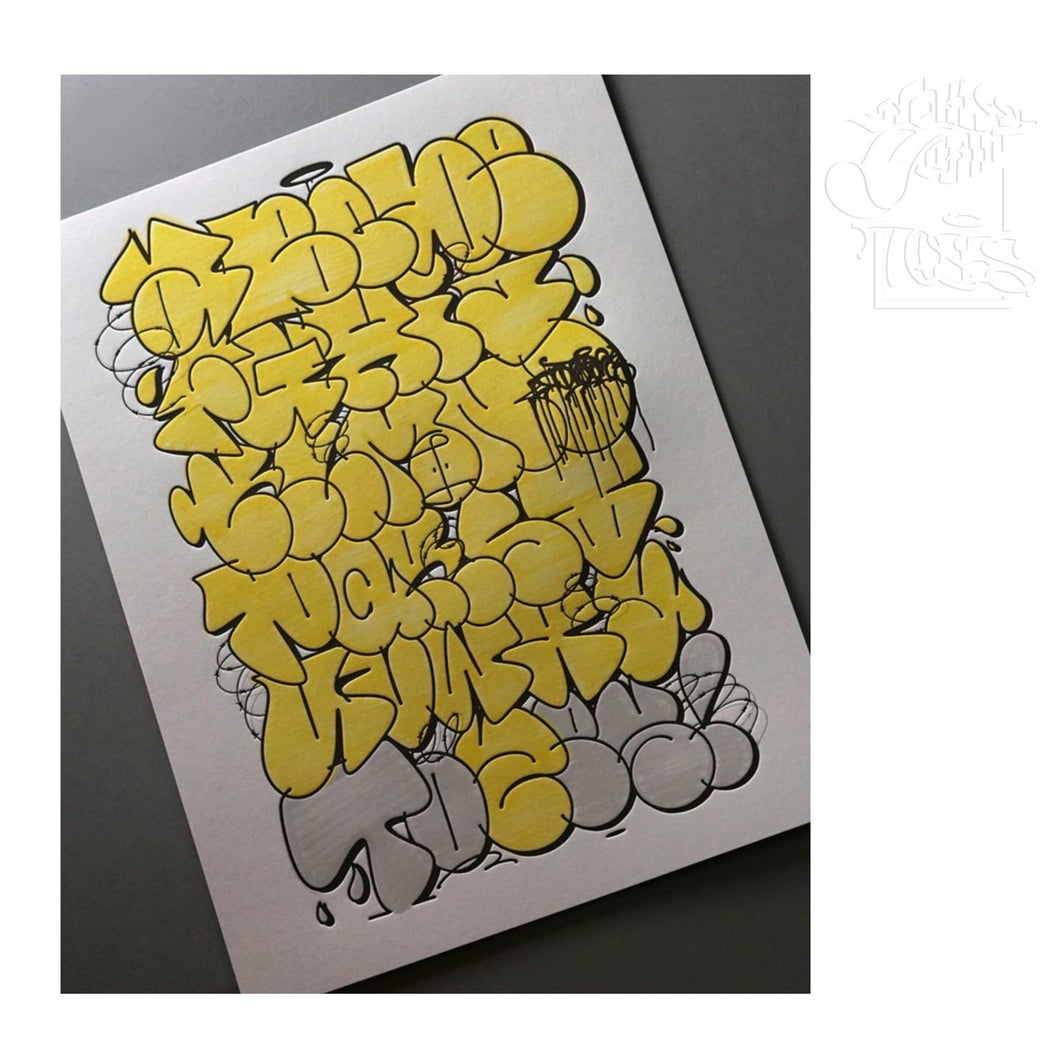 Limited Throwup ABC Print